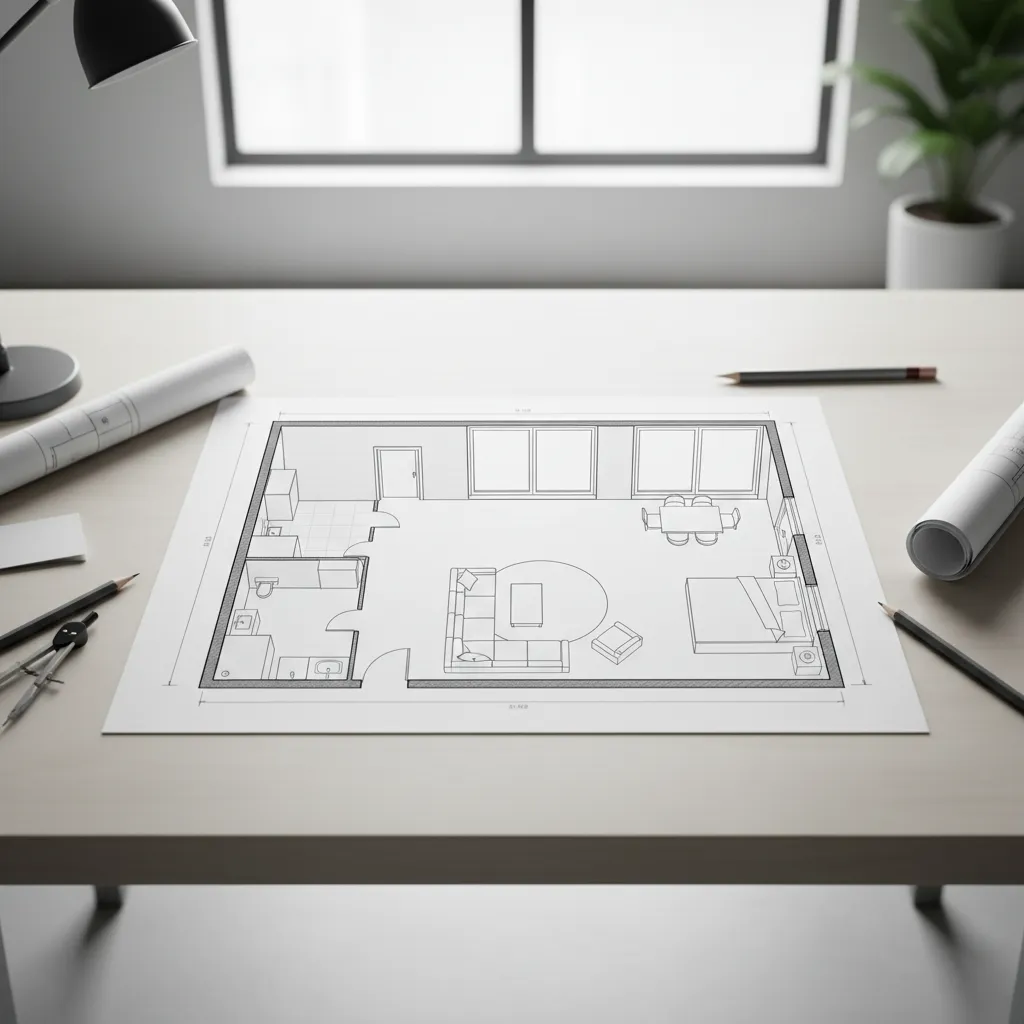 Proceso digital paso a paso para diseñar una habitación