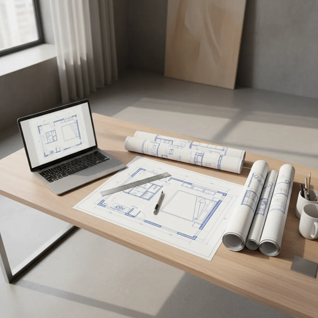 How Interior Designers Use 2D Floor Plans for Bedroom Projects: A real look at the professional workflow designers use to plan bedroom layouts before moving to 3D visualization.