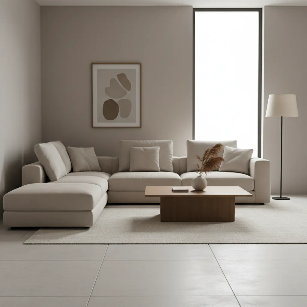 Simple 3D interior room layout visualization created in home design software
