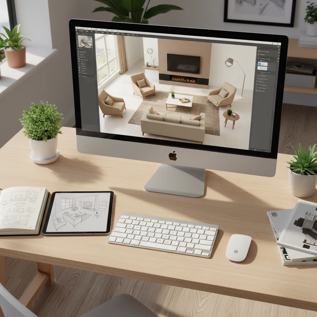 Planificación de distribución de muebles en un salón mediante herramientas digitales