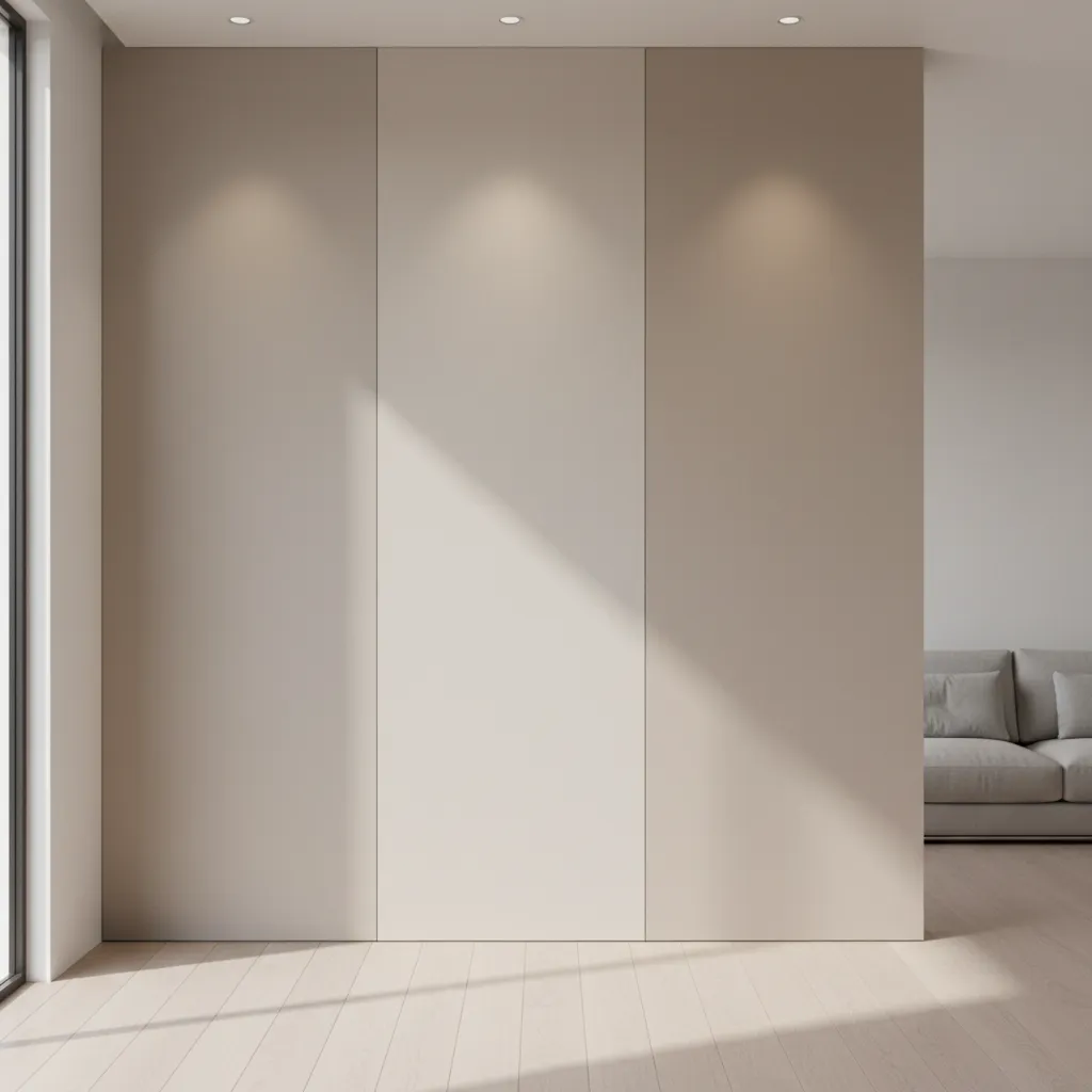 wall paint sheen comparison showing matte eggshell satin finishes