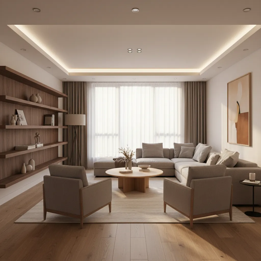 High quality architectural interior render prepared for client presentation