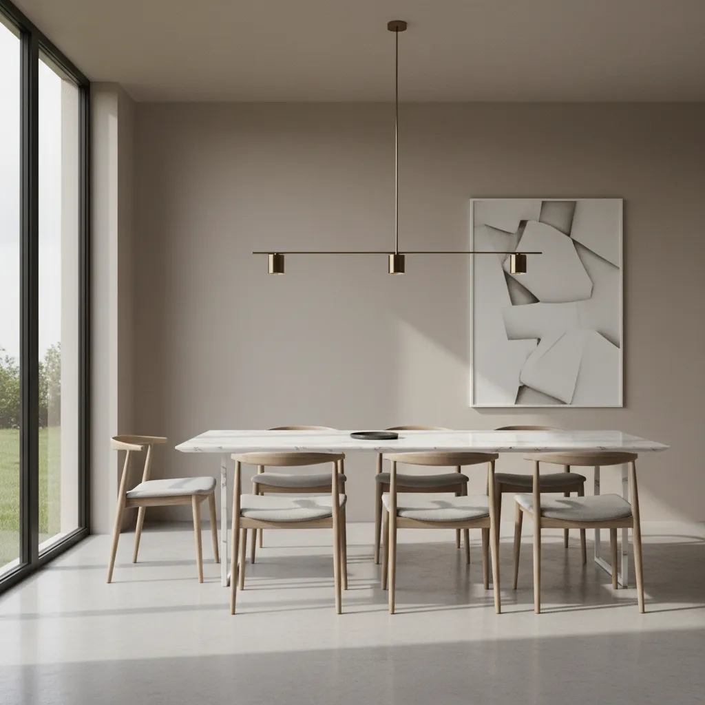 Interior render demonstrating realistic lighting and material reflections