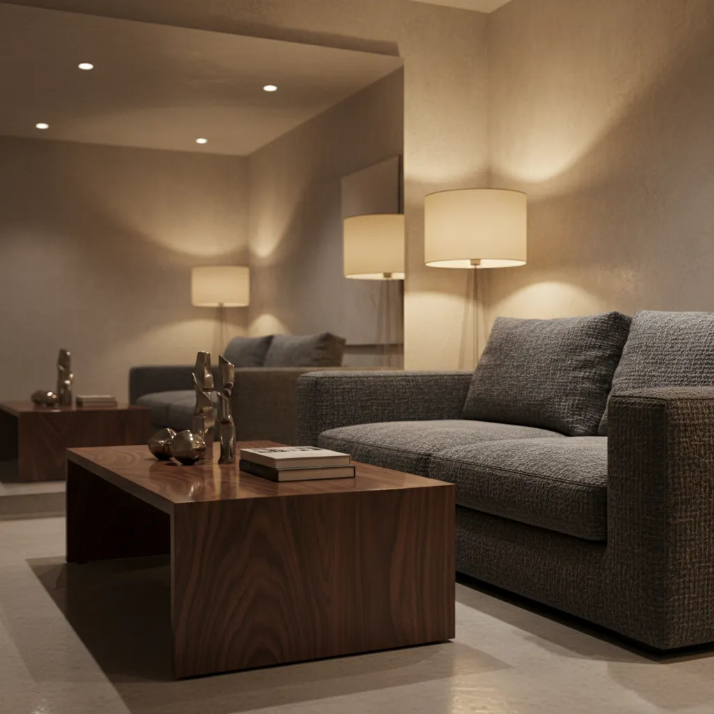 Detailed interior render showing realistic lighting and material textures