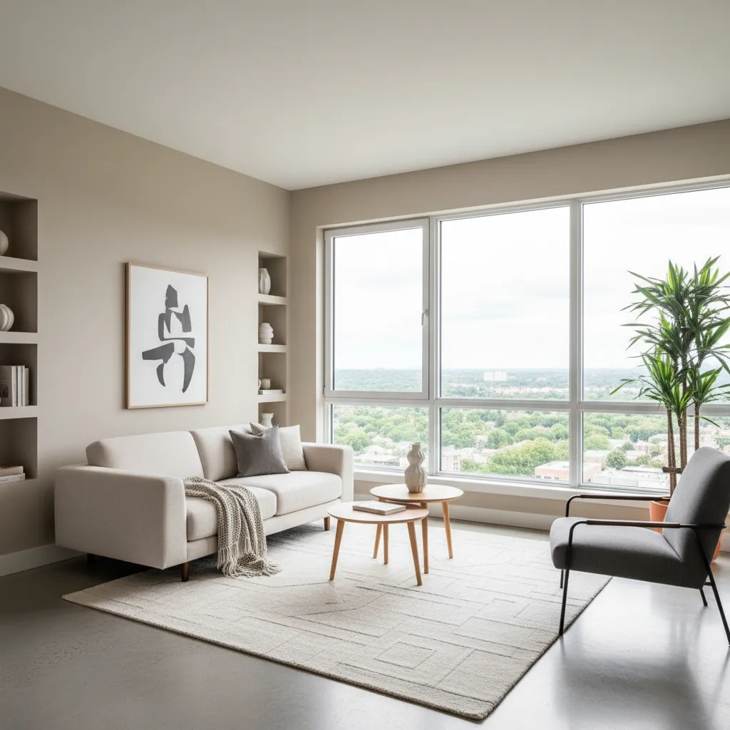 Interior rumah kecil yang terasa luas
