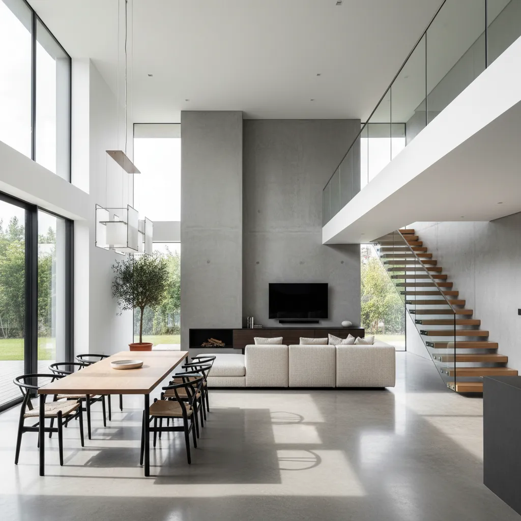Interior rumah modern type 120
