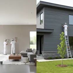 Interior vs Exterior Paint Coverage: How Much Paint a 1600 Sq Ft House Really Needs