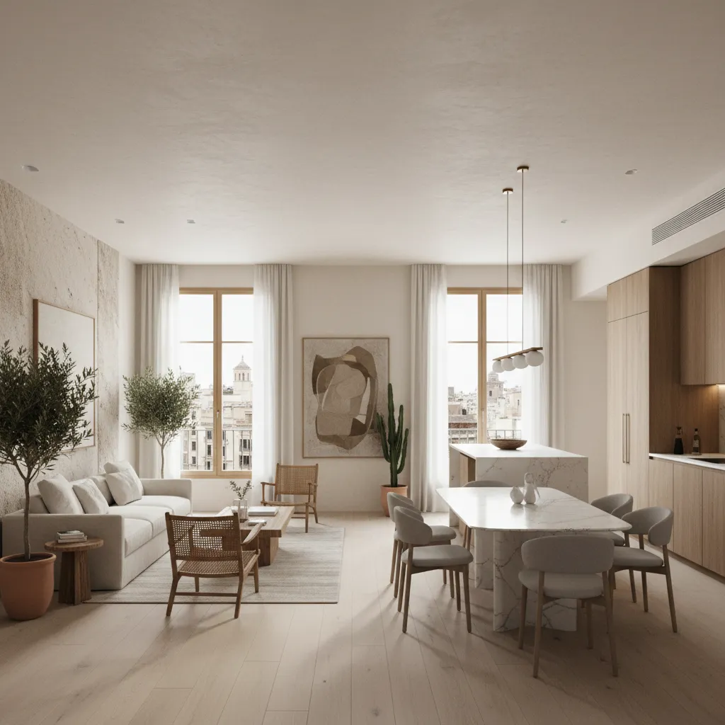 Apartamento renovado en Valencia con diseño interior contemporáneo