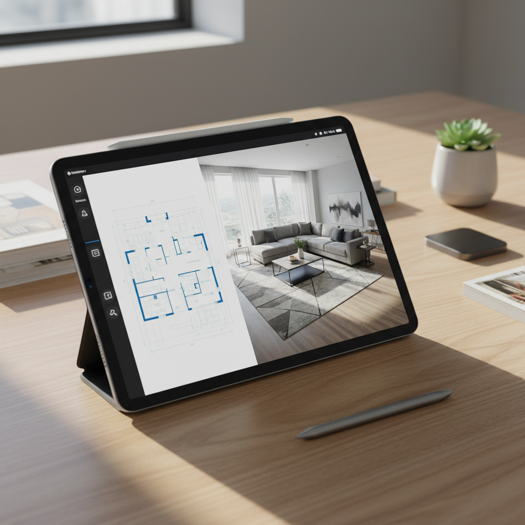 Programa para diseño de interiores iPad: guía práctica