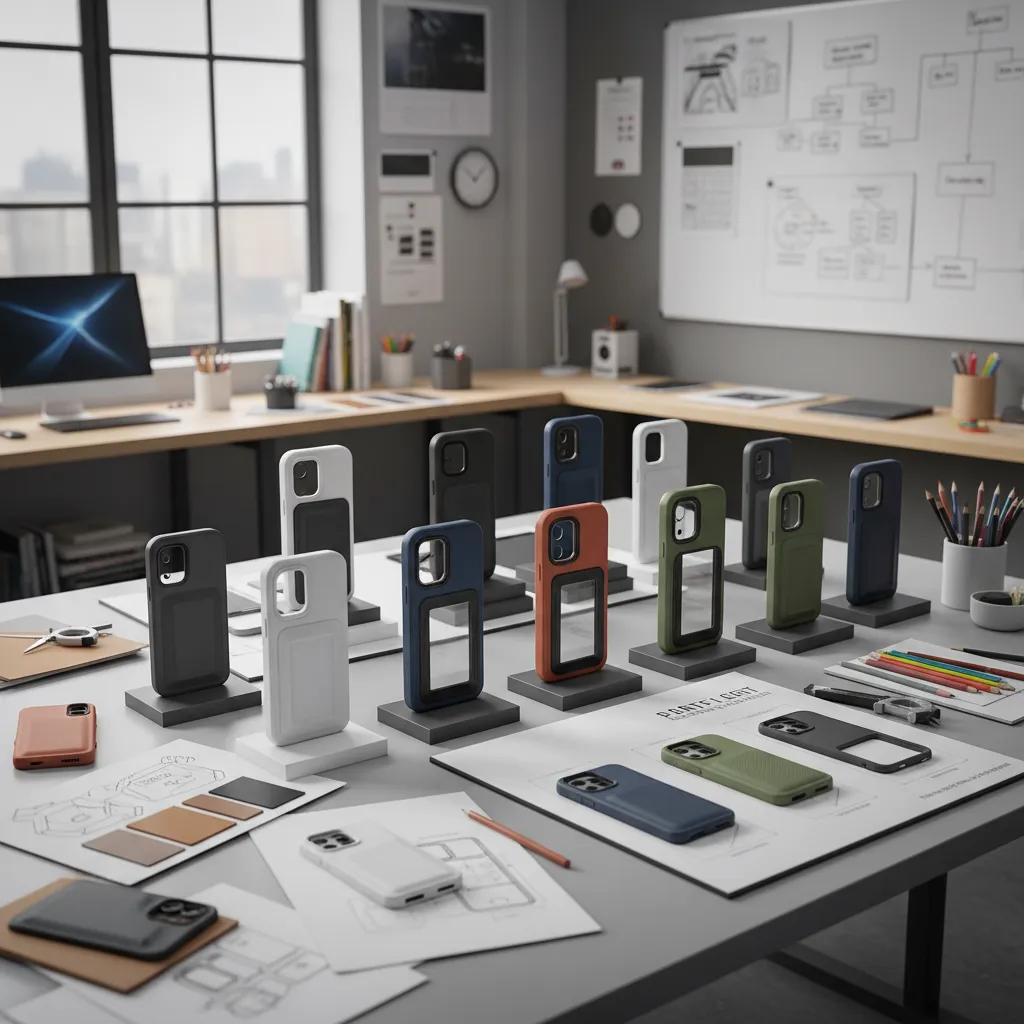 Prototipo de diseño de funda para smartphone en proceso de desarrollo