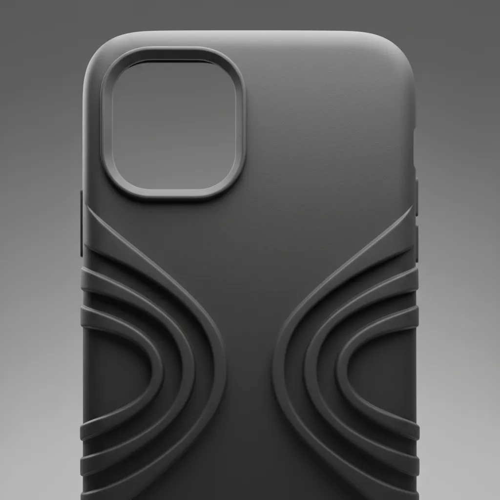 Funda ergonómica para iPhone con textura antideslizante