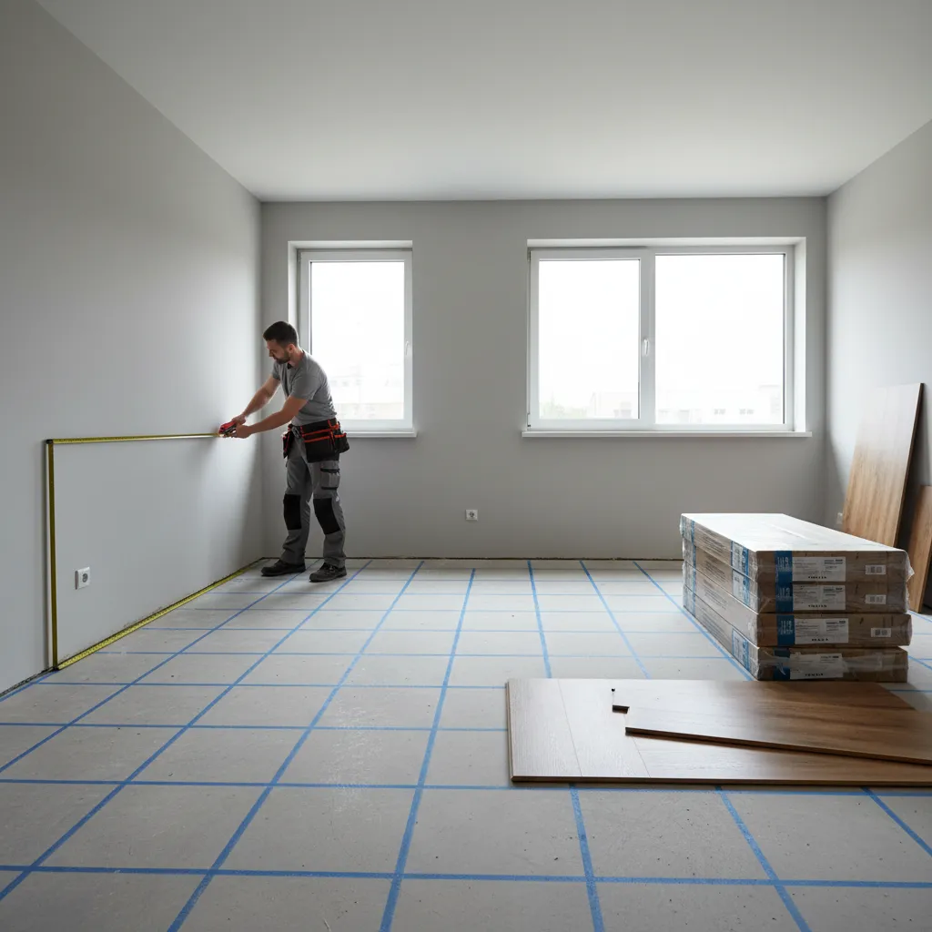 measuring an L shaped room for laminate flooring installation
