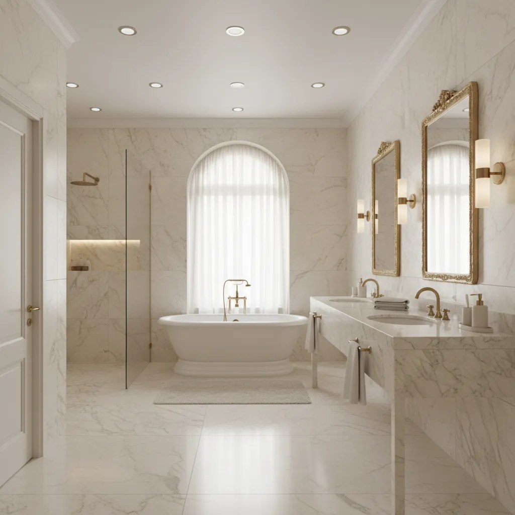 Best Lighting Strategies for Ivory Bathrooms
