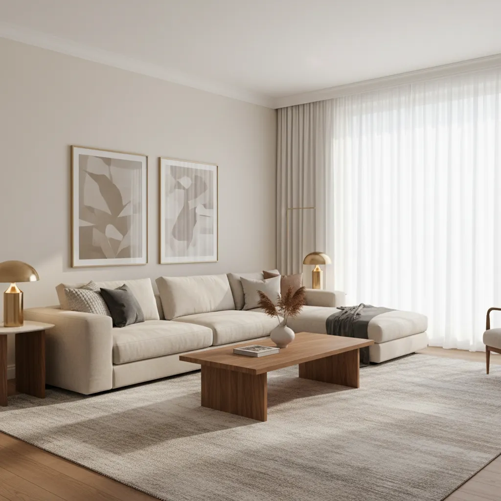 Ivory Colour Combination Ideas for Living Room Design