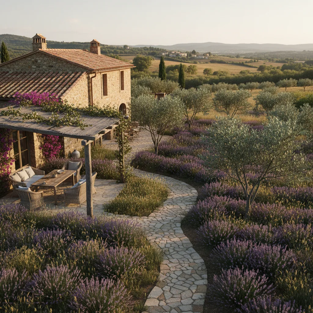 Diseño de jardín con casas de campo: ideas prácticas