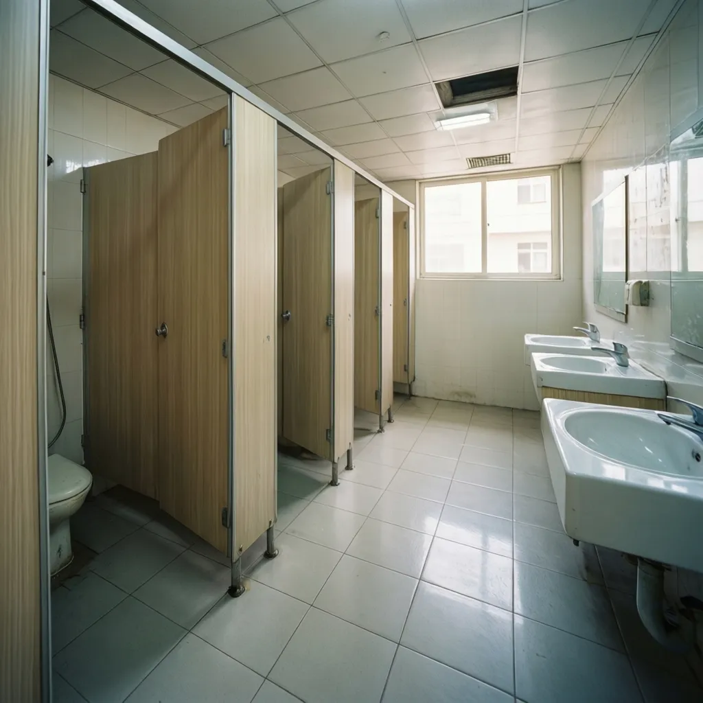 Area kamar mandi bersama pada rumah kos