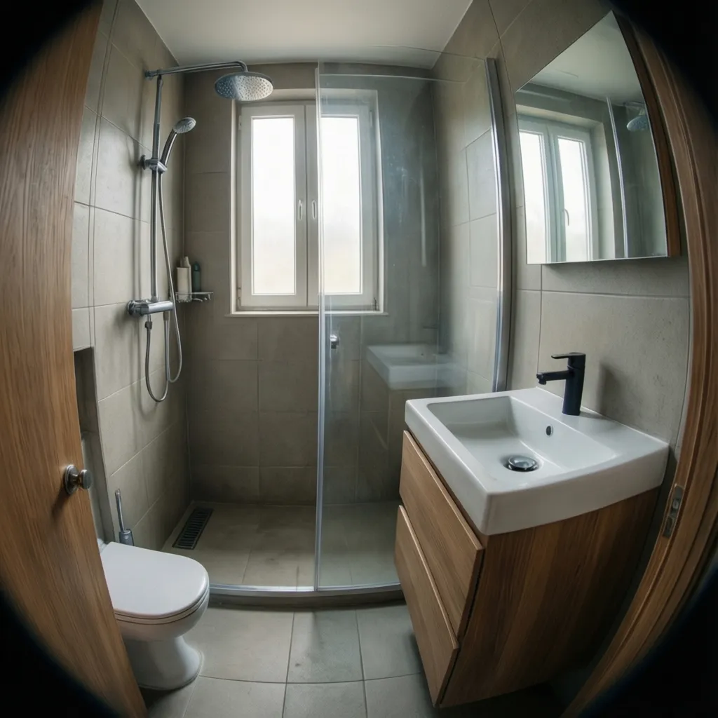 Kamar mandi kecil modern di rumah minimalis