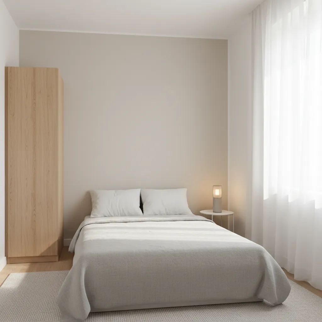 Contoh kamar tidur kecil pada rumah ukuran 7x9