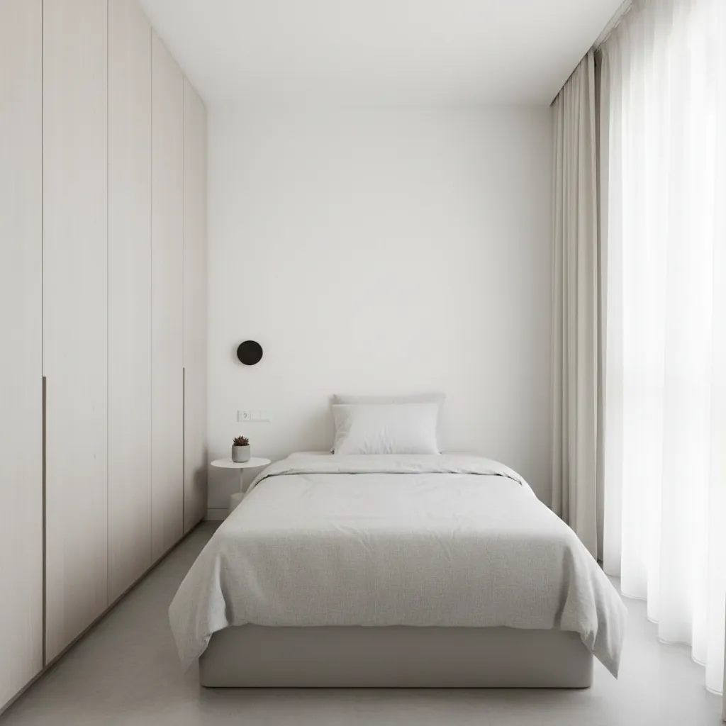 Contoh kamar tidur kecil minimalis pada rumah kecil
