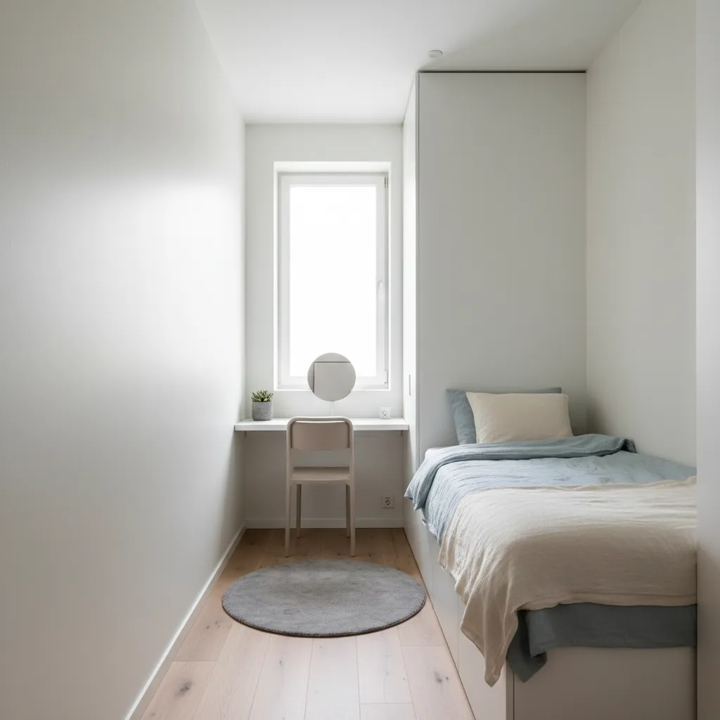 Contoh kamar tidur kecil pada rumah 4x10
