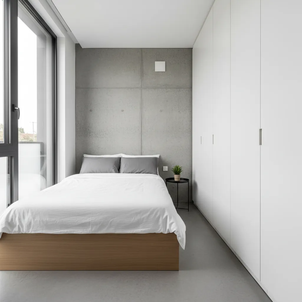kamar tidur minimalis pada rumah kecil