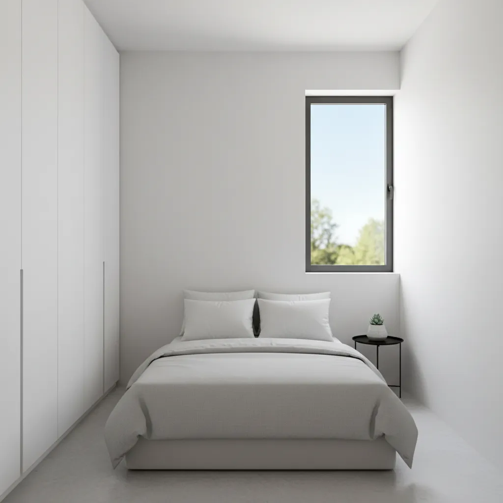 Kamar tidur minimalis pada rumah kecil