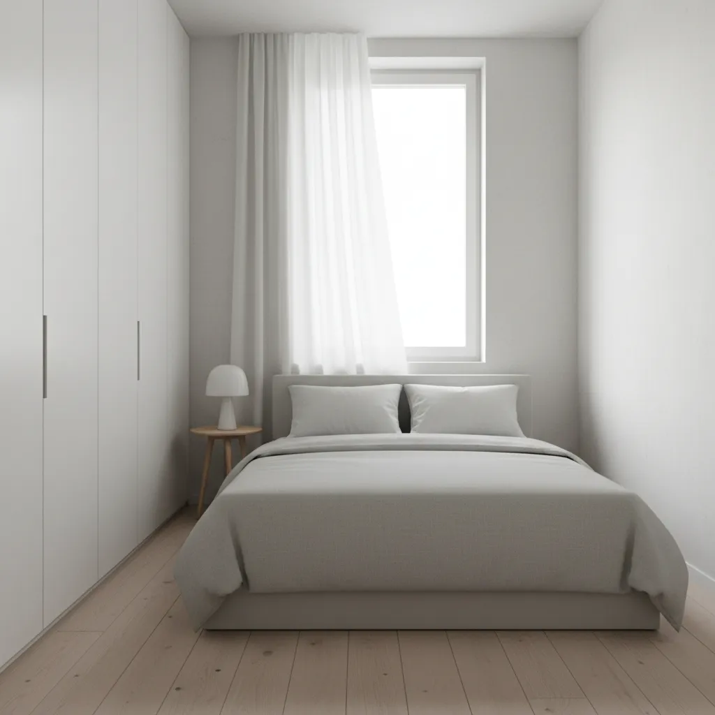 Contoh kamar tidur kecil pada rumah minimalis
