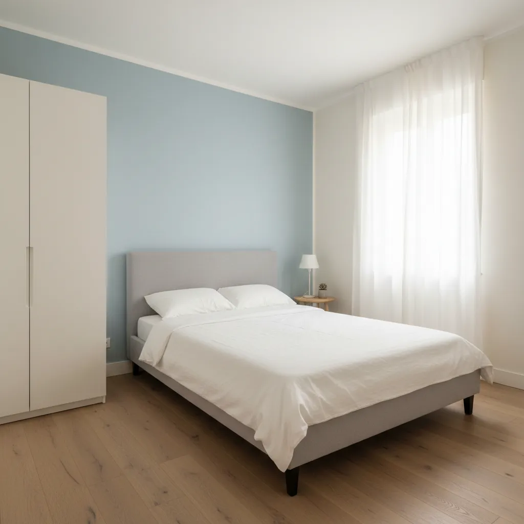 Kamar tidur kecil dengan desain minimalis untuk rumah 5x7