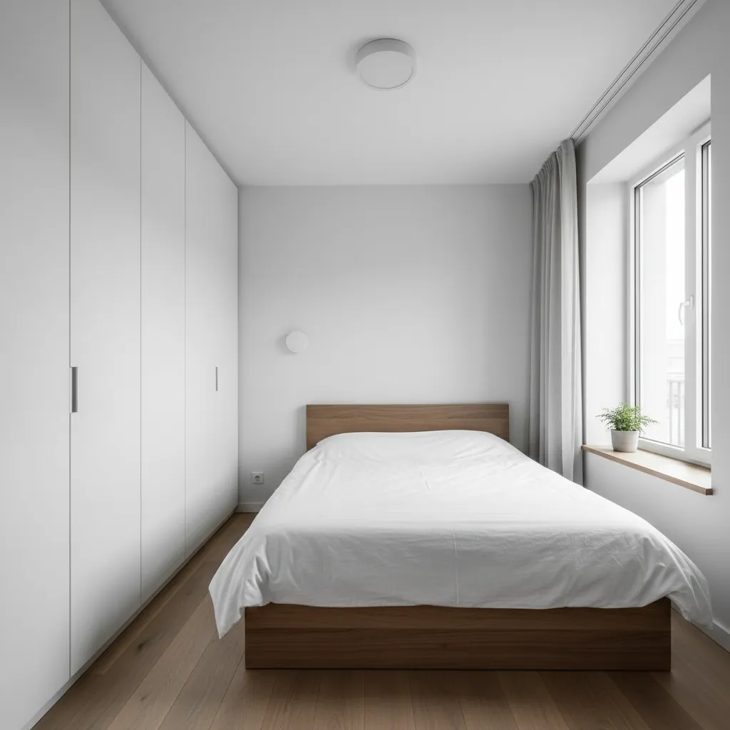 Contoh kamar tidur kecil pada rumah ukuran 6x12