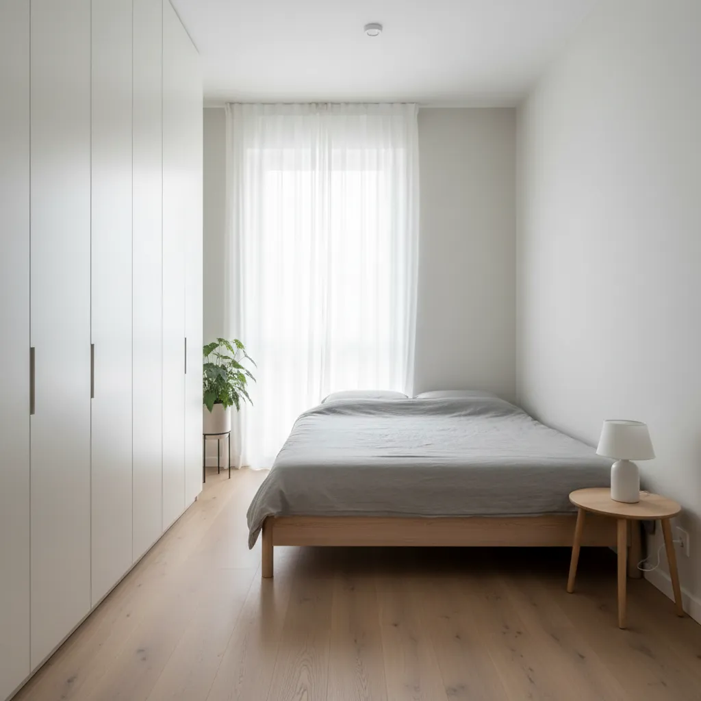 Kamar tidur minimalis di rumah kecil