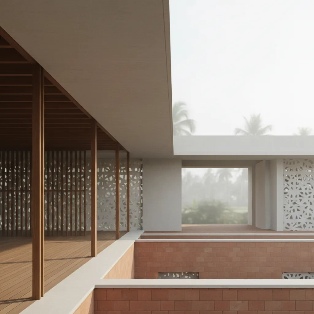 Kerala-Style Contemporary House Plan, Read as a Future Interface