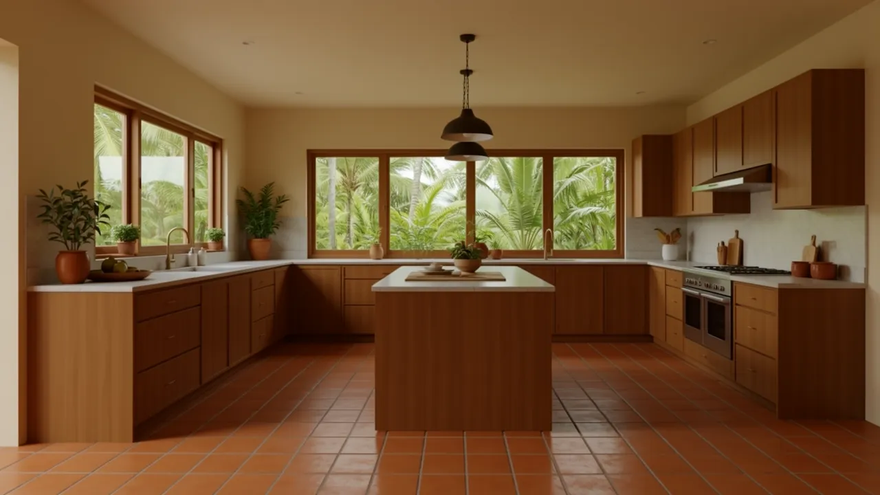 5 Kerala Kitchen Floor Tile Design Ideas for Modern Homes