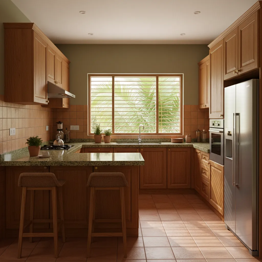 Kerala Style Kitchen Interior Design with 5 Smart Ideas