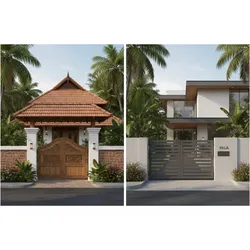 Traditional vs Modern Gate and Compound Wall Designs in Kerala Homes