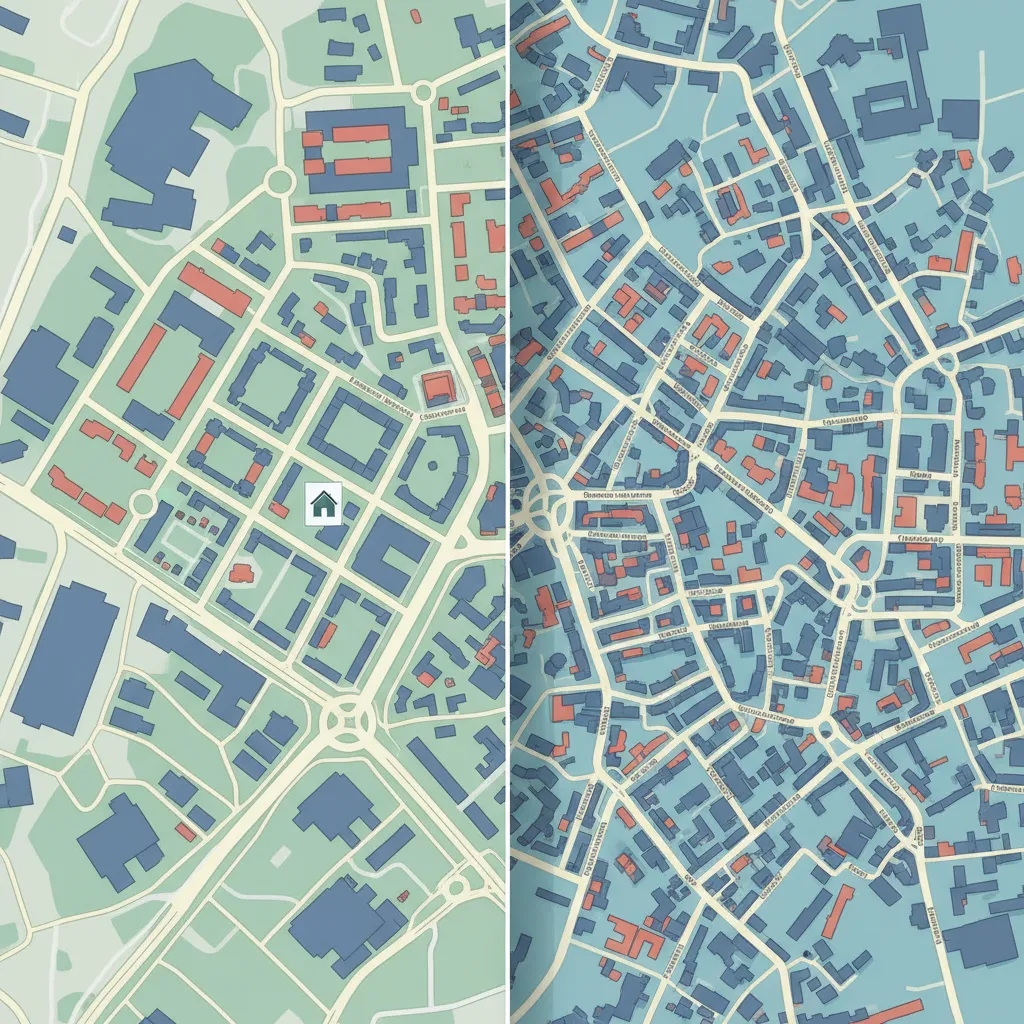 Contoh denah lokasi dengan icon rumah terlalu kecil