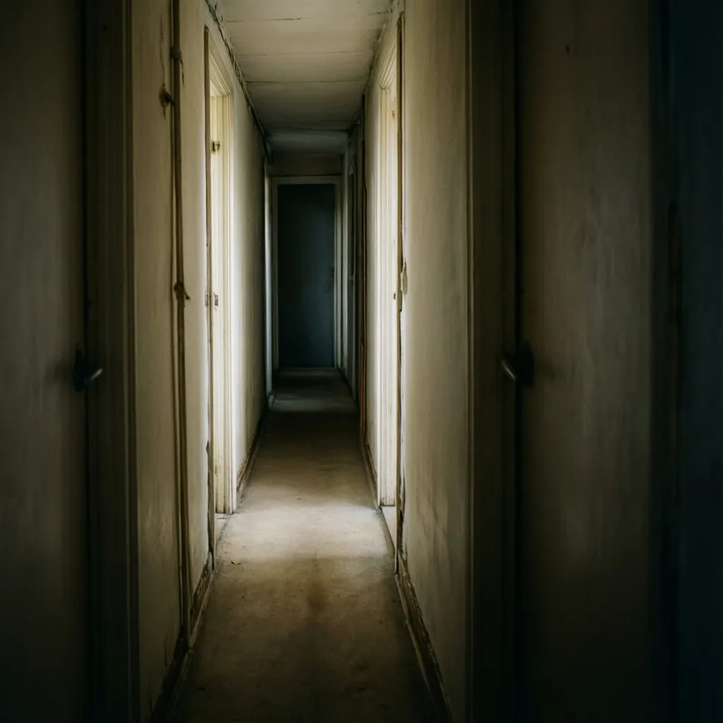 Contoh lorong panjang sempit pada rumah memanjang