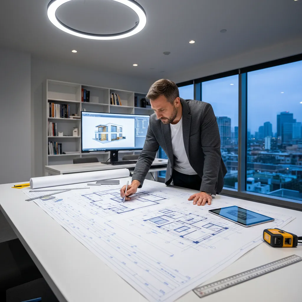 Ilustrasi kesalahan ukuran dalam denah rumah digital