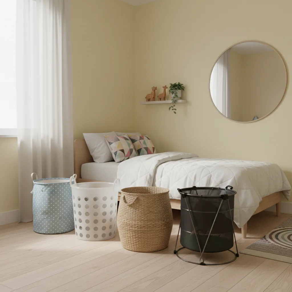 Best Materials for Kids Laundry Baskets Fabric Plastic Wicker or Mesh