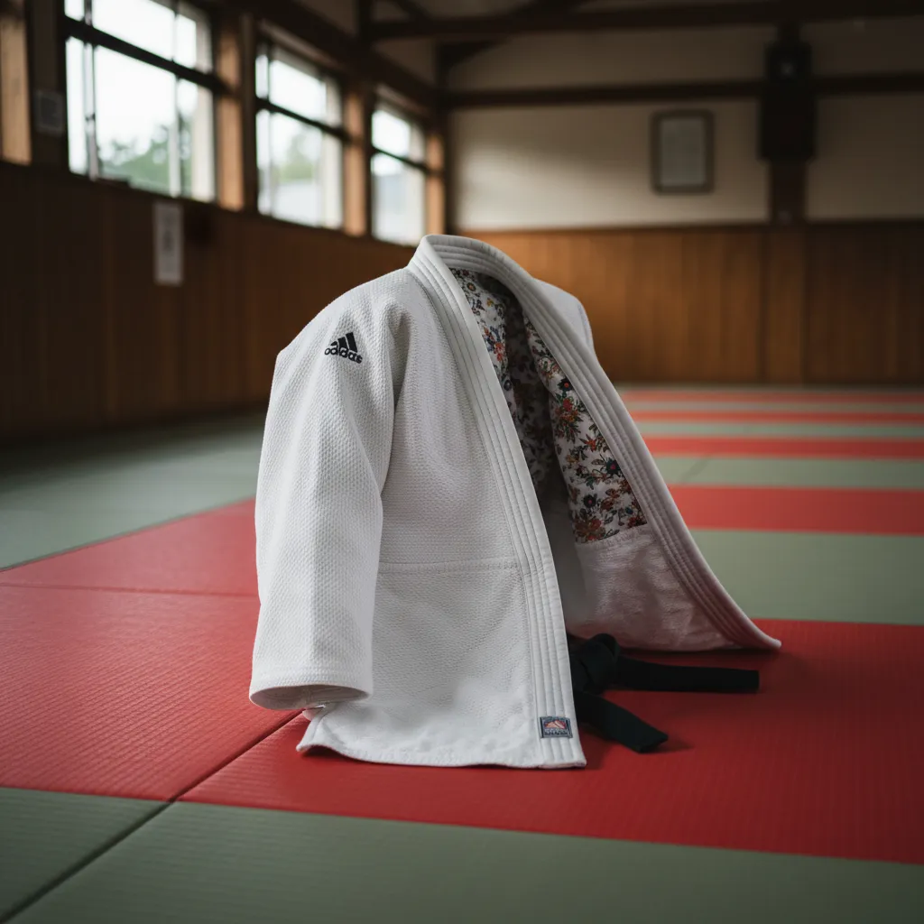 Kimono de judo Adidas decorado interior: guía
