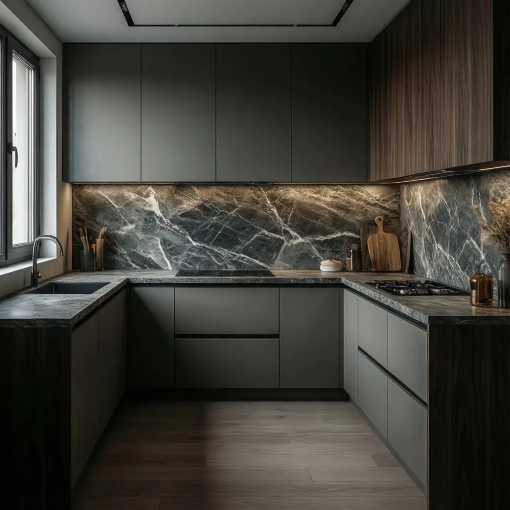 Kitchen backsplash and upper cabinet height relationship