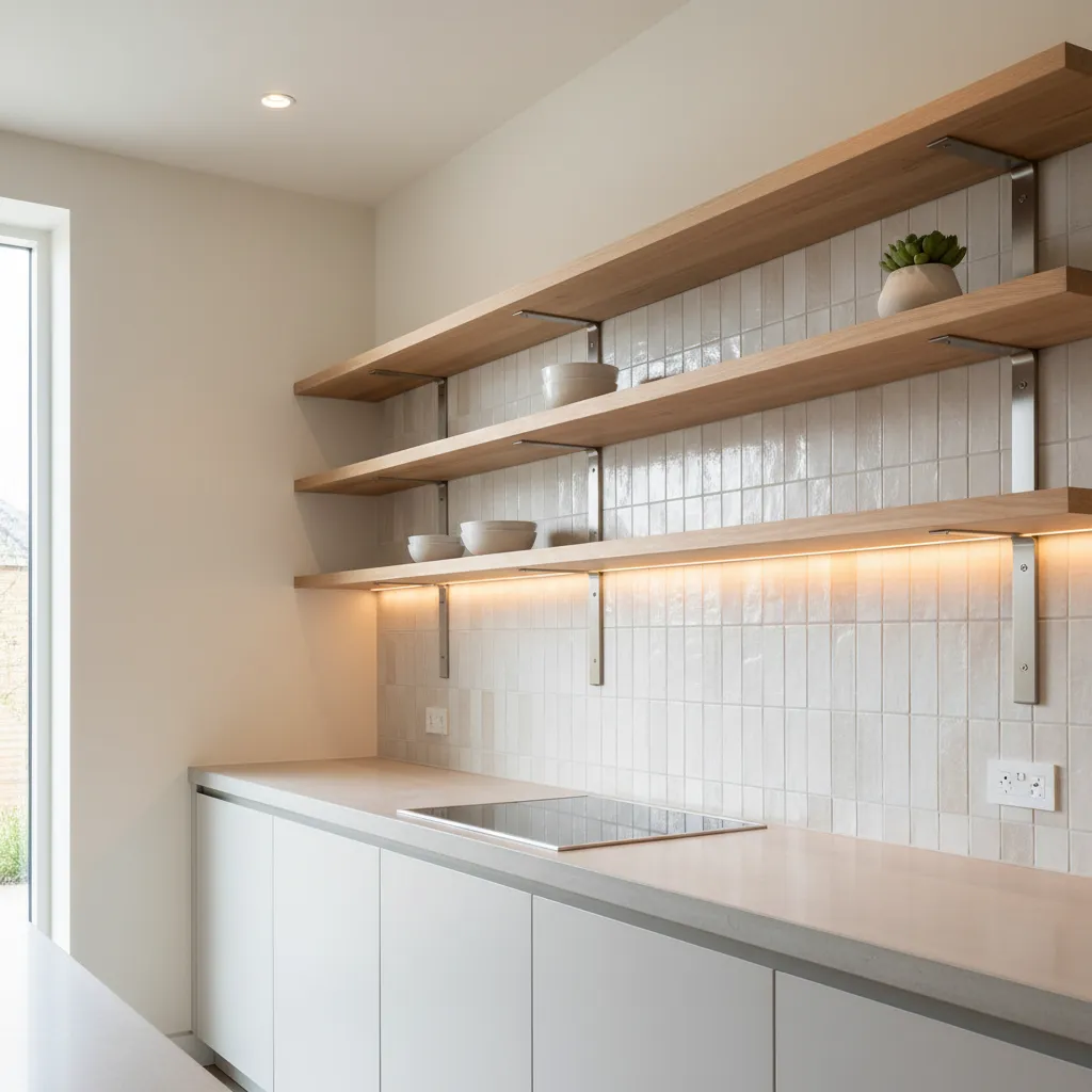 Safety and Moisture Risks When Combining Backsplashes with Floating Shelves