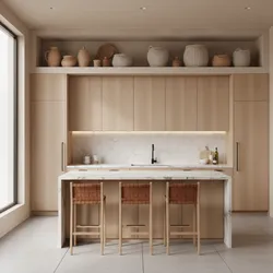 How Interior Designers Use the Space Above Kitchen Cabinets