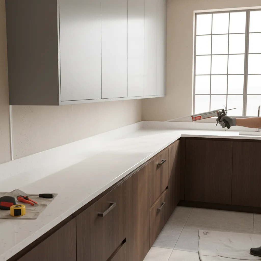 sealing gaps behind kitchen cabinets to prevent cockroach nests