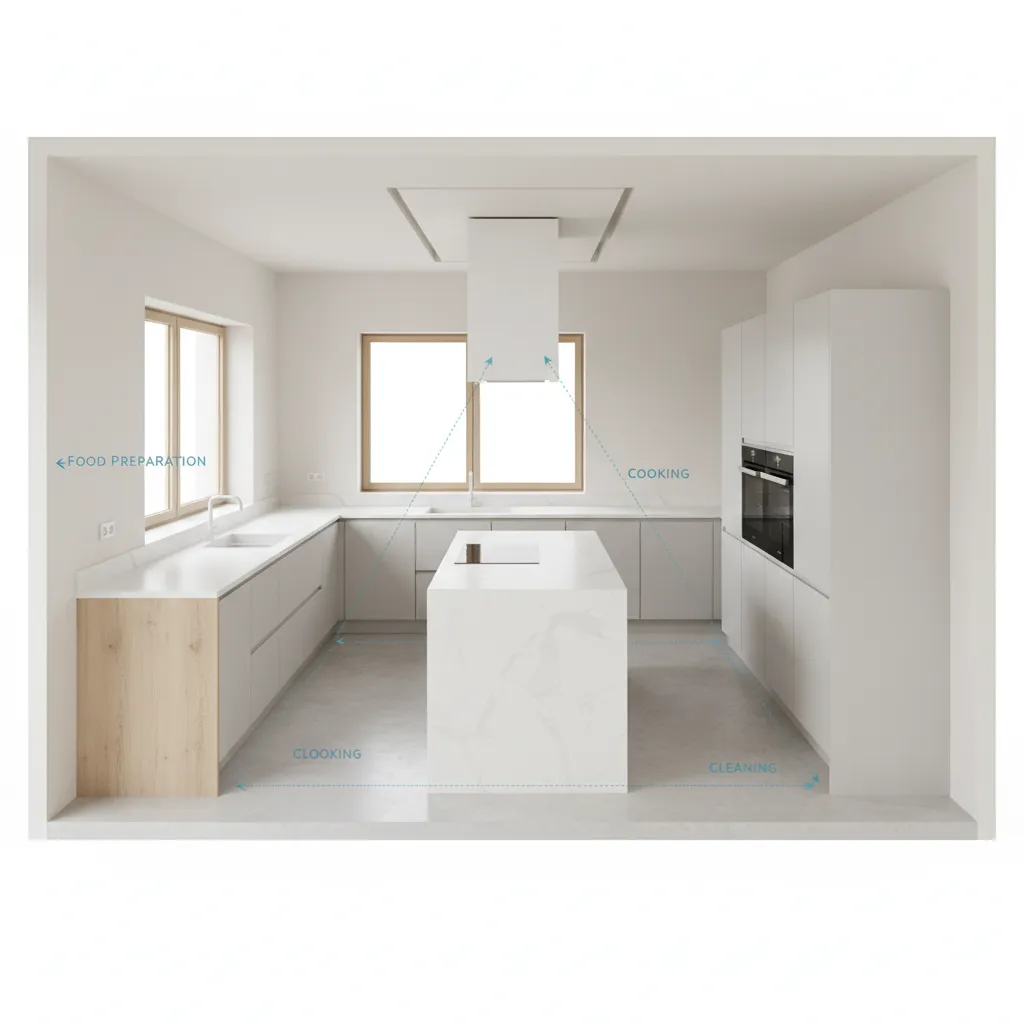 kitchen cabinet layout planning diagram improving storage and workflow