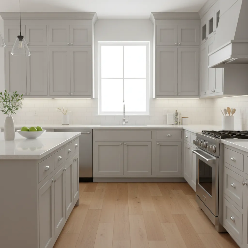 modern kitchen showing newly installed cabinet doors and drawer fronts
