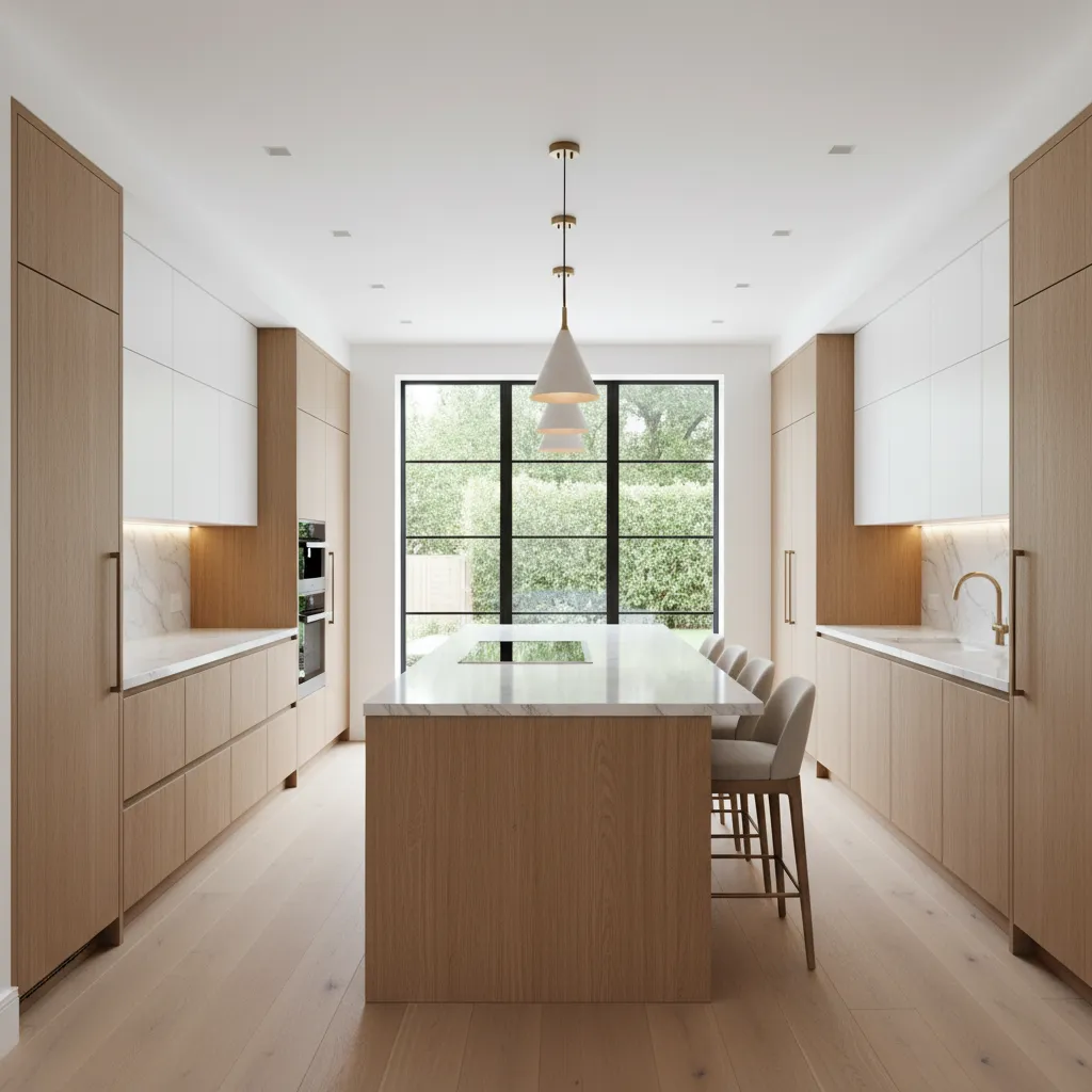 fully remodeled kitchen with brand new cabinets and improved layout