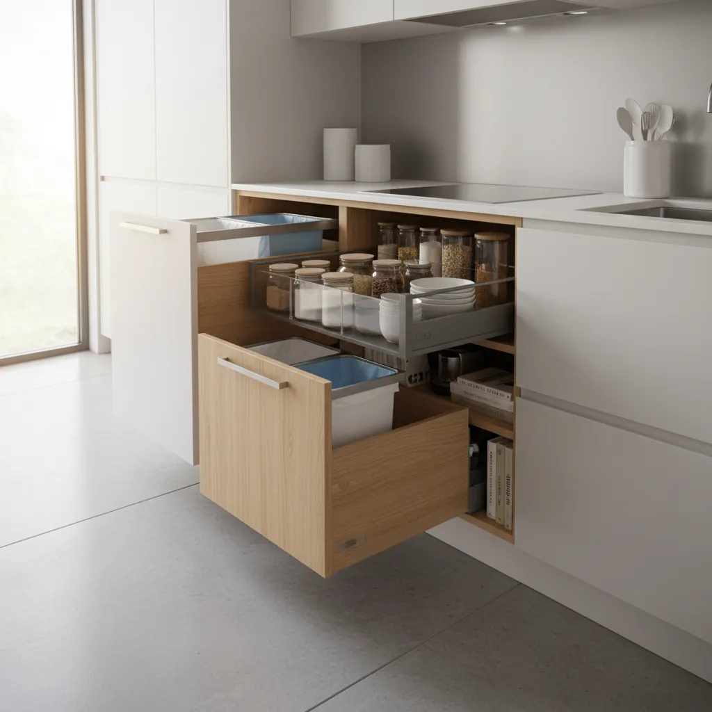 kitchen cabinet pull out storage accessories increasing cost