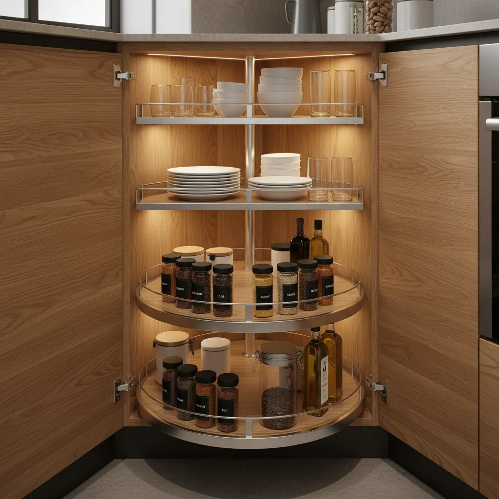 kitchen cabinet pull out storage and corner cabinet solutions
