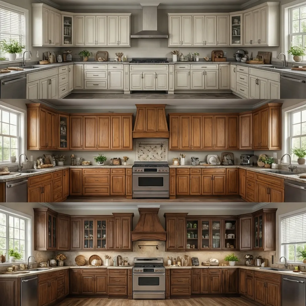 comparison of stock semi custom and custom kitchen cabinets styles