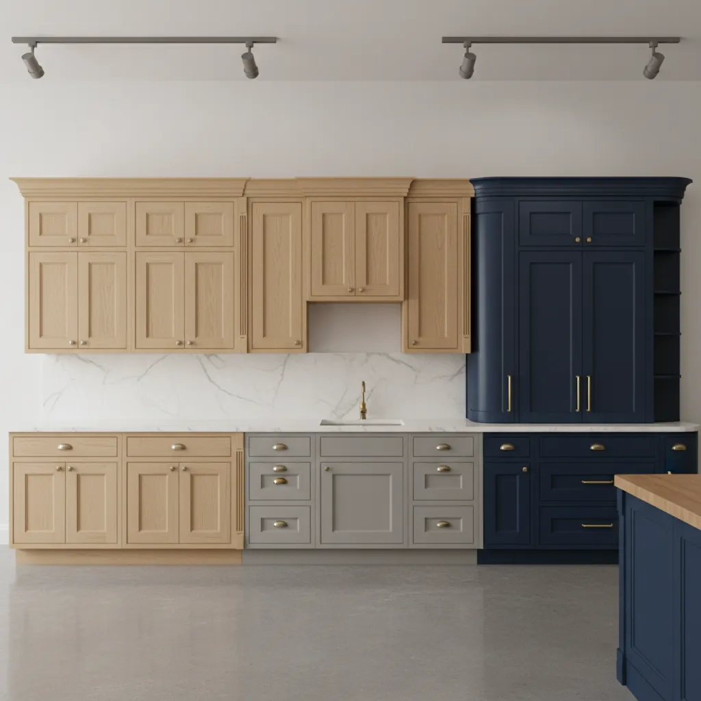 comparison of stock semi custom and custom kitchen cabinets styles